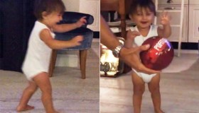 I primi passi del piccolo Santiago: che tenerezza!