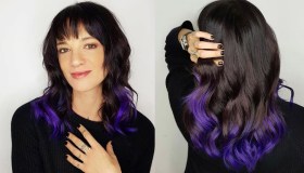I nuovi capelli viola di Asia Argento