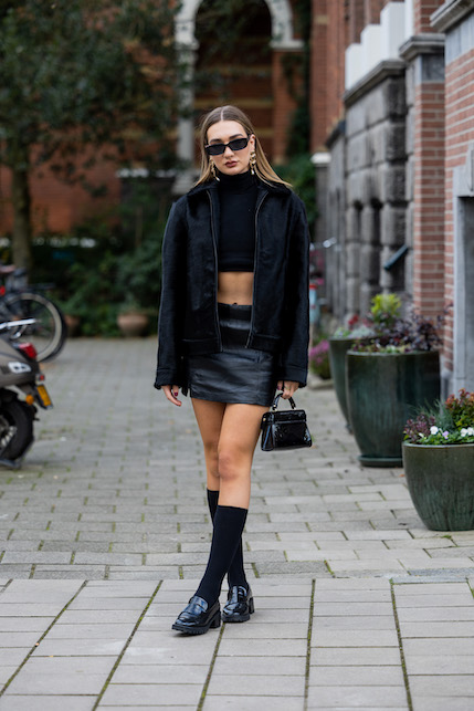 La gonna in pelle: idee di look