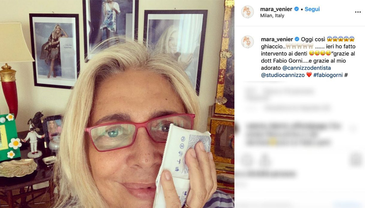 Mara Venier intervento denti