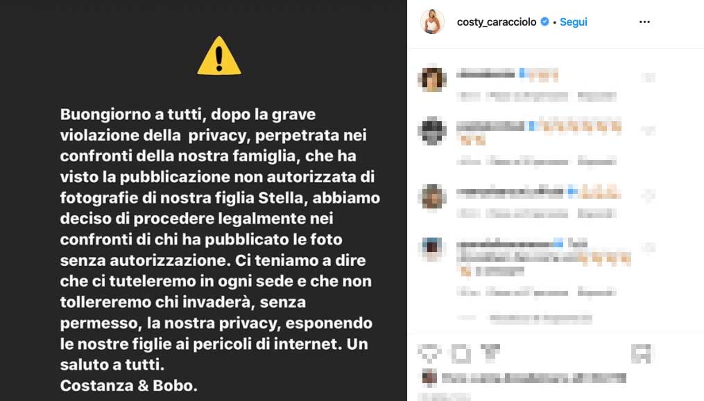 Il post pubblicato da Costanza Caracciolo