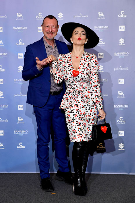 Amadeus Chiara Francini Sanremo 2023