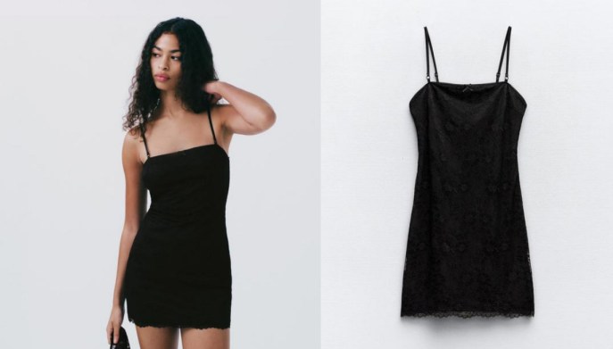 Abito in pizzo nero