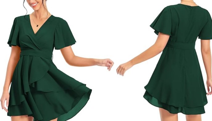 Vestito a maniche corte e morbido