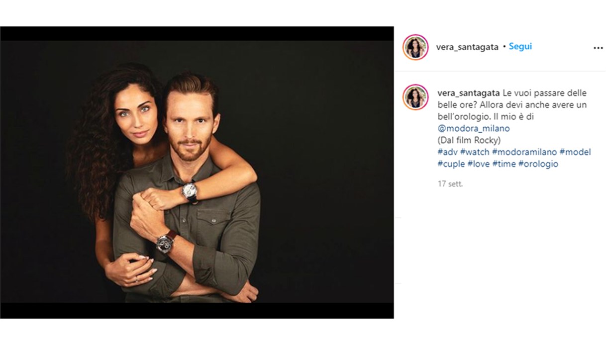 Vera Santagata con il marito Dino Lanaro
