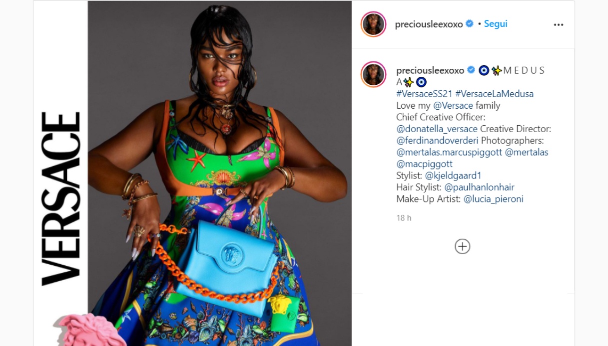 Preciius Lee in Versace