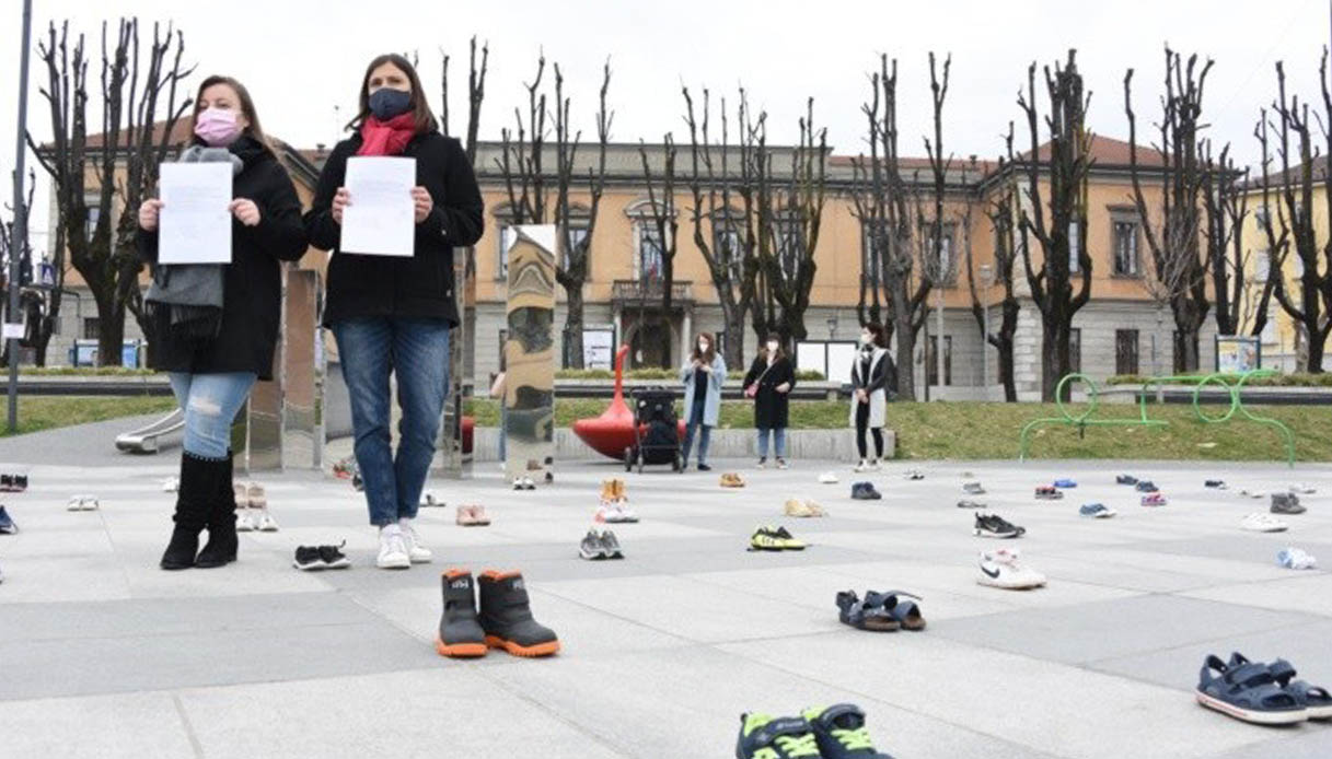 protesta mamme Treviglio