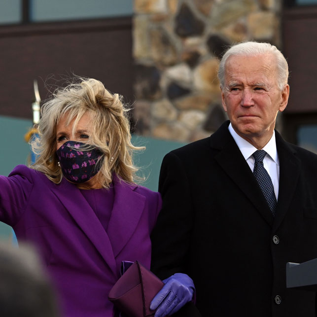 First Lady of the Whitehouse Dr Jill Biden- Lee Pouchet satin