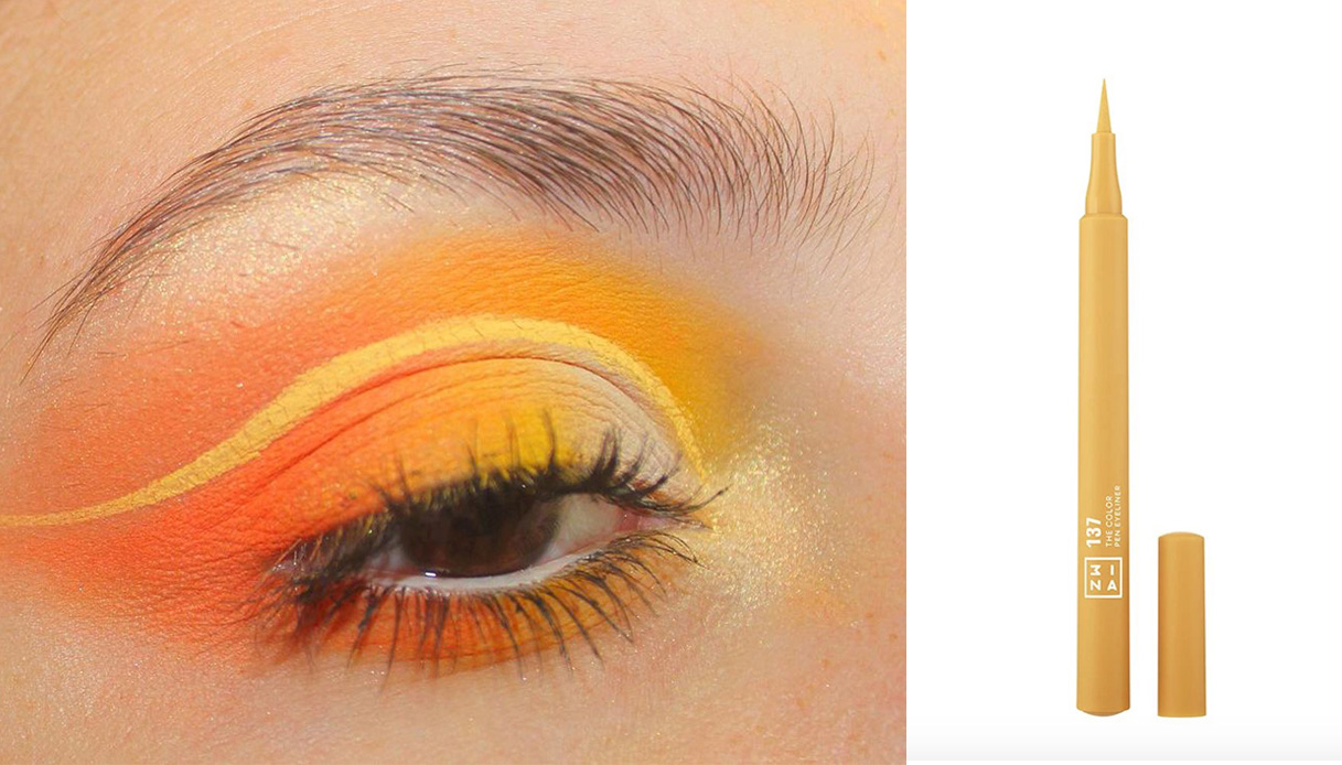 eyeliner giallo cut crease
