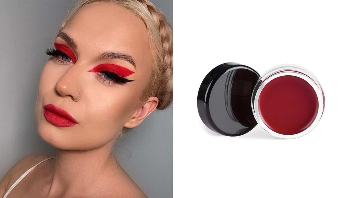 eyeliner colorato rosso
