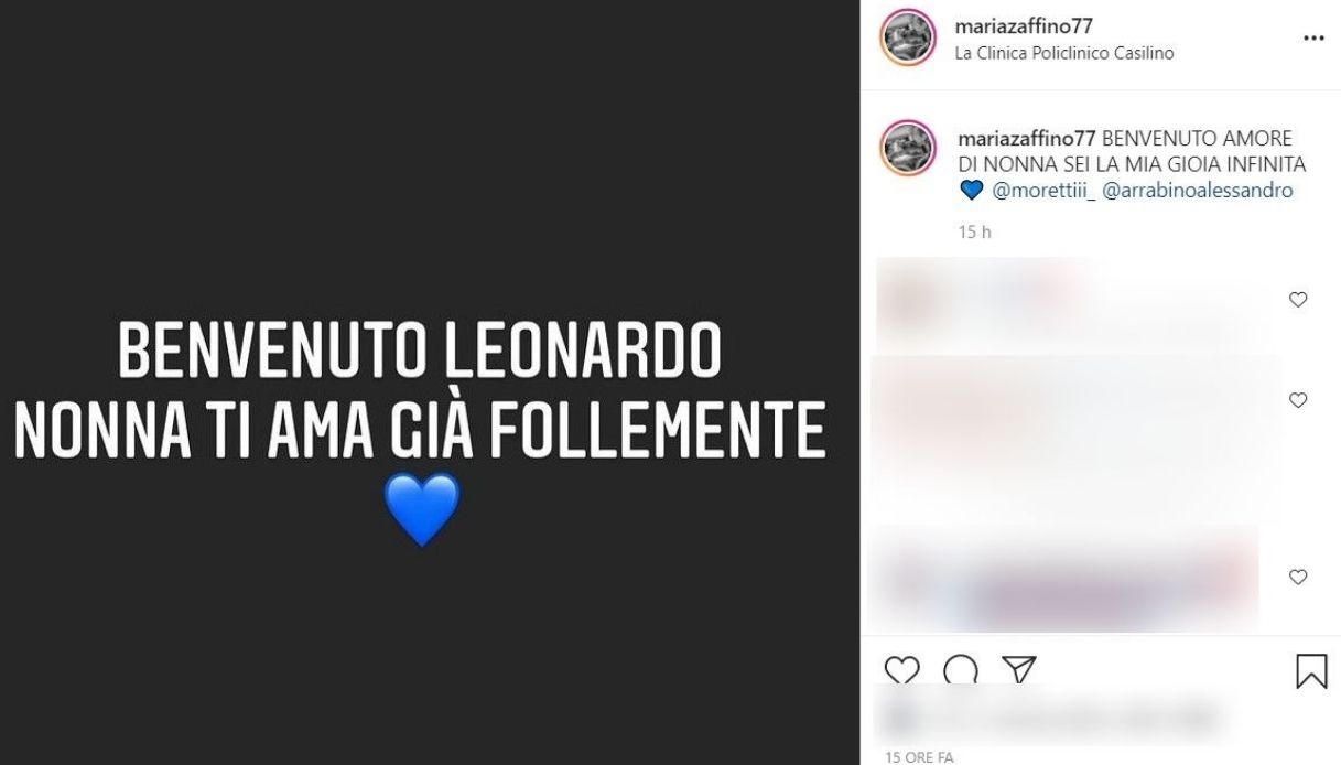 Maria Zaffino post Instagram