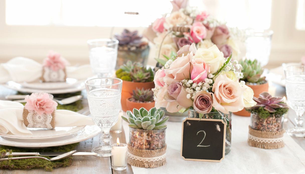 Segnaposto matrimonio fiori