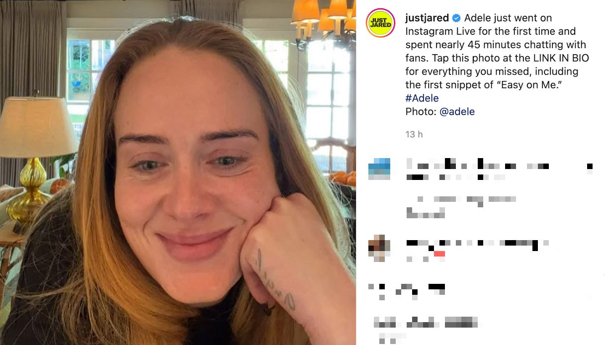 Adele senza trucco