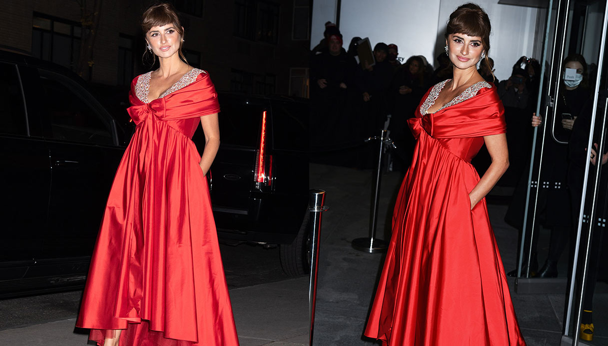 Penelope Cruz in rosso a New York