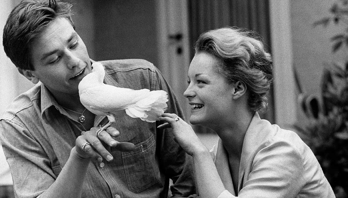 Alain Delon e Romy Schneider