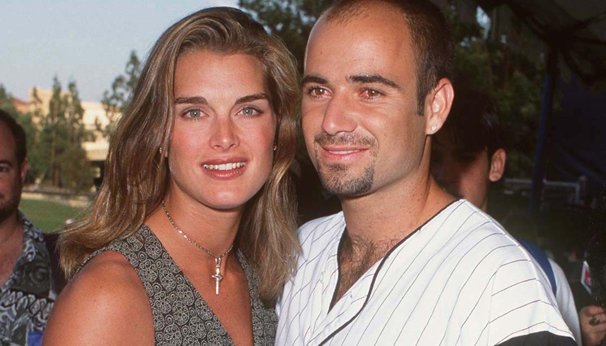 Brooke Shields e Andre Agassi