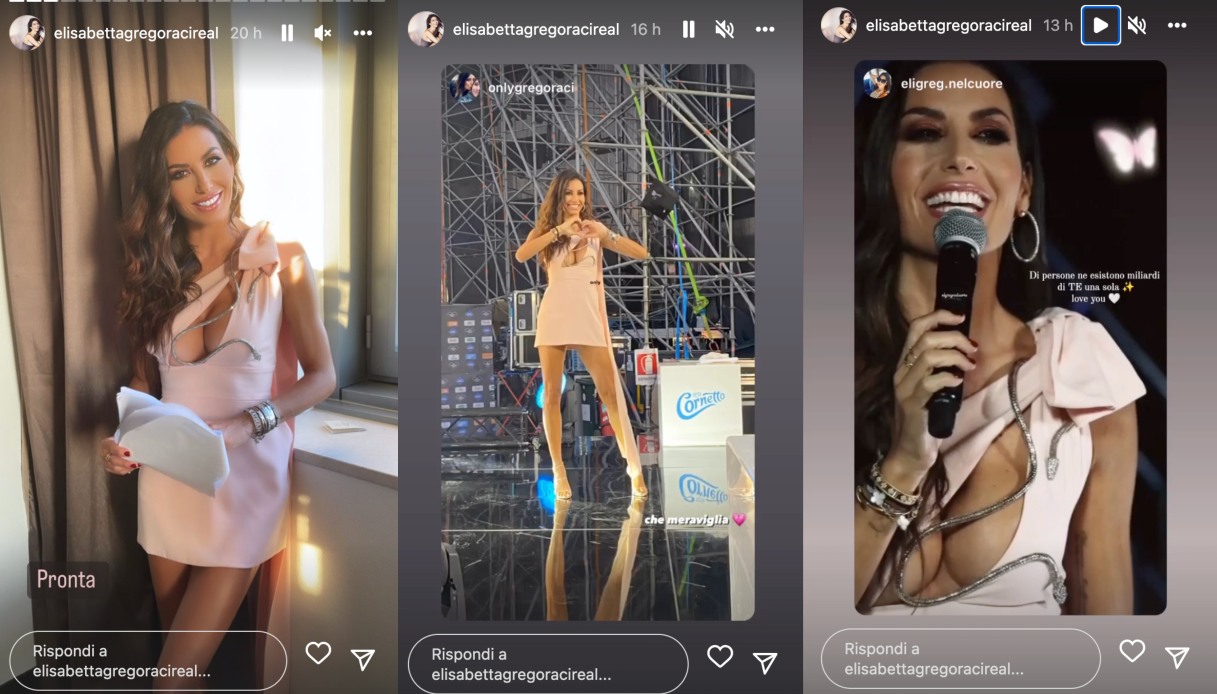 Elisabetta Gregoraci, il look a Battiti Live