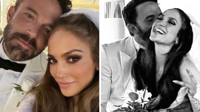 J.Lo e Ben Affleck, gli scatti delle nozze: l’abito da sposa, la location e i dettagli