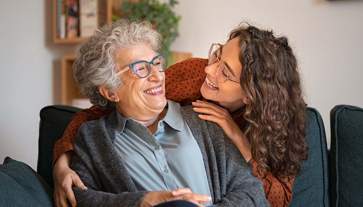 Nonna e nipote insieme
