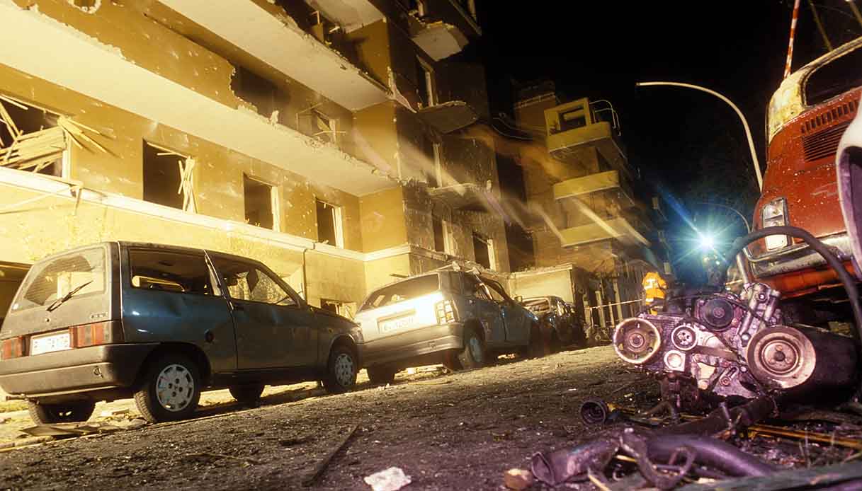 L'esplosione che ha ucciso Paolo Borsellino