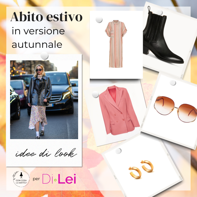 Abito lungo estivo in versione autunnale: ecco come portarlo