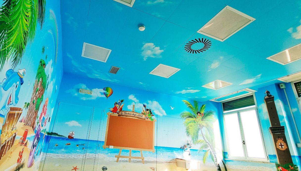 Sala giochi del reparto di Emato-Oncologia, Istituto Giannina Gaslini