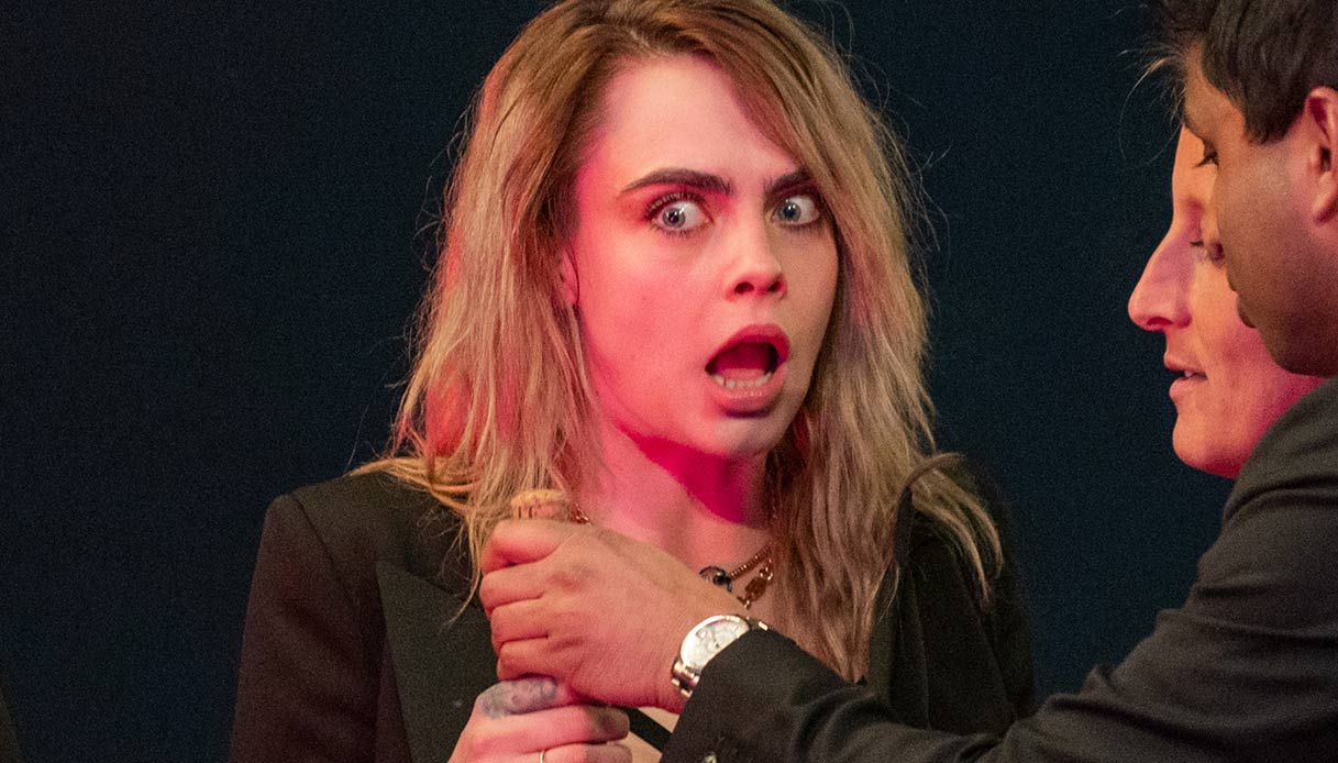 Cara Delevingne su di giri all'evento Bilt Rewards