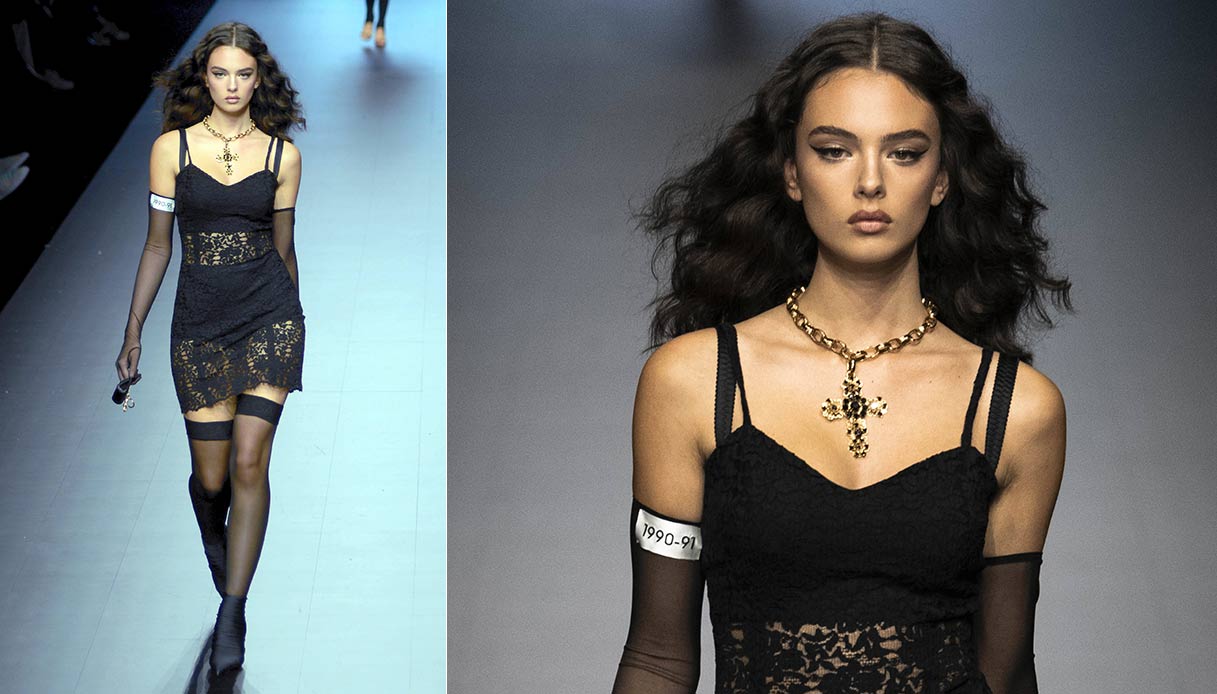 Deva Cassel sfila per Dolce & Gabbana