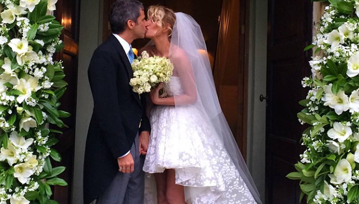 Alessia Marcuzzi e Paolo Calabresi il giorno delle nozze