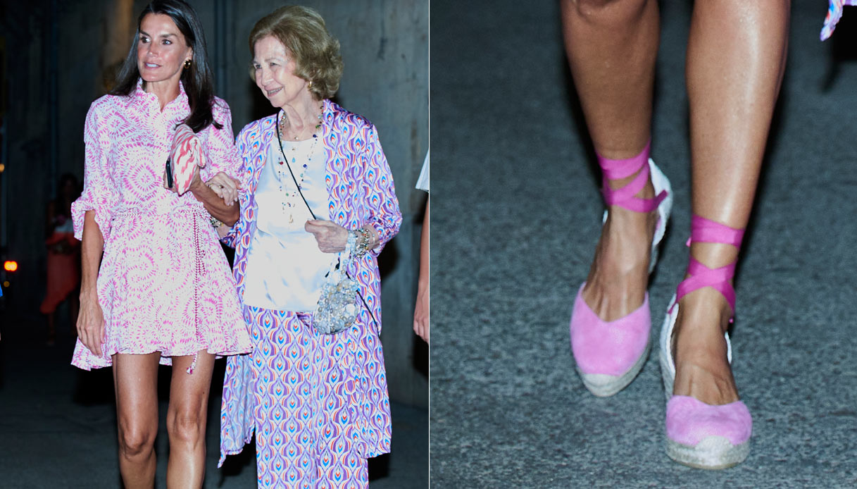Letizia di Spagna scarpe corda