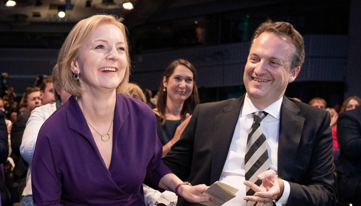 Liz Truss e il marito Hugh O'Leary