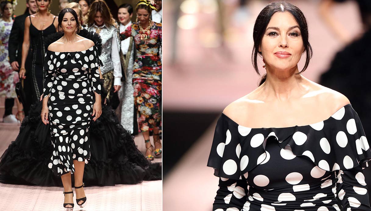 Monica Bellucci sfila per D&G