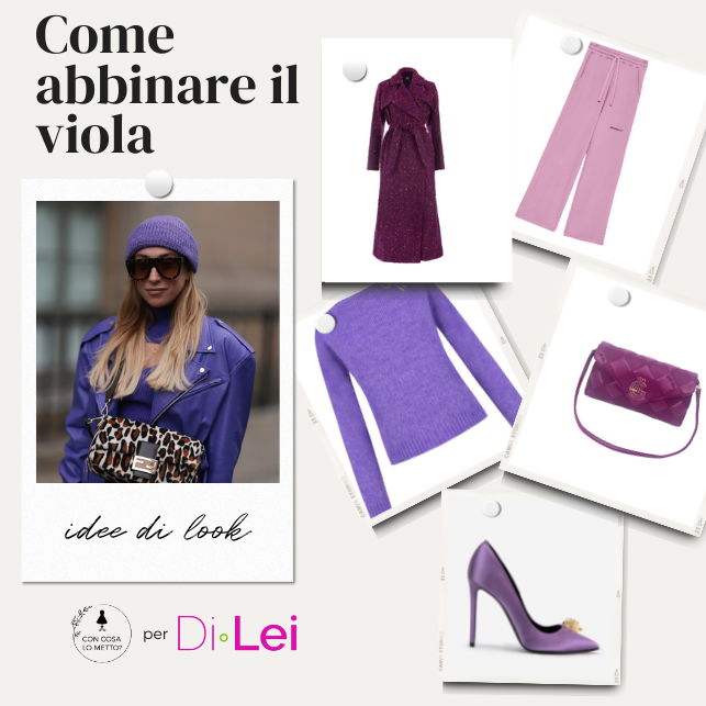Come indossare il viola