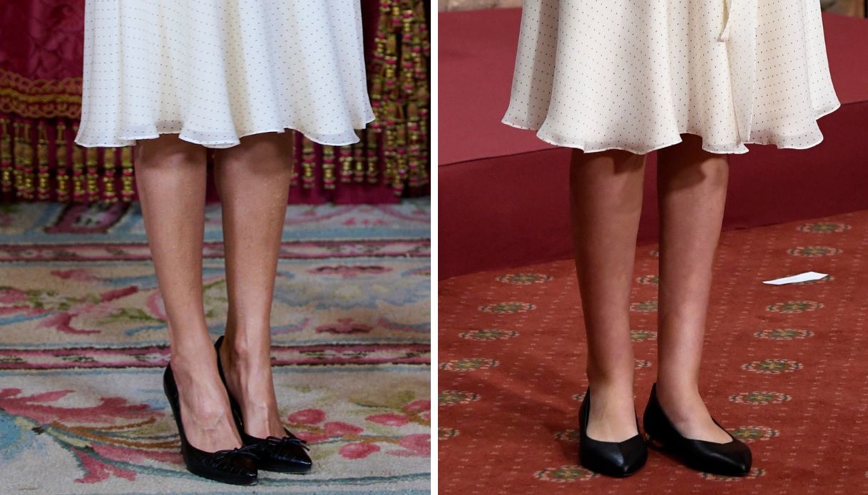 Le scarpe di Letizia di Spagna e Sofia
