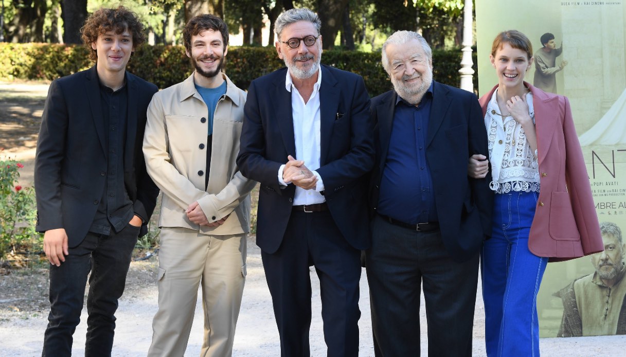 Pupi Avati e il cast di Dante