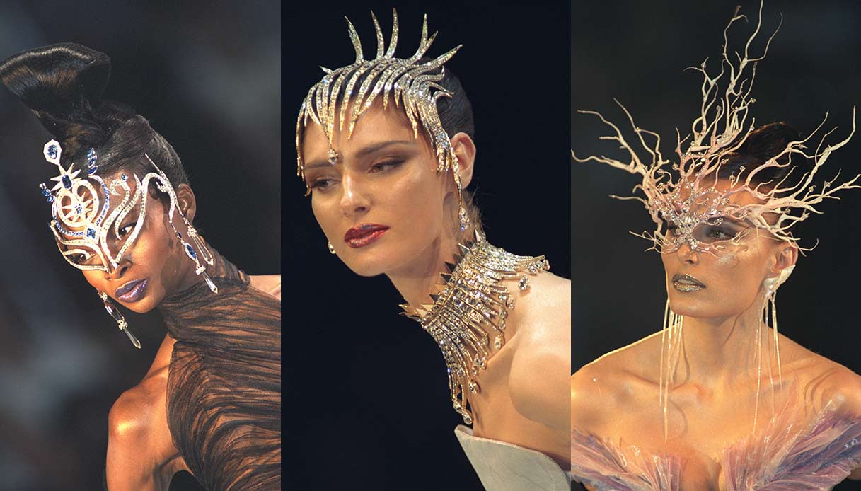 Le corone Mugler, della collezione Autunno/Inverno 1999-2000