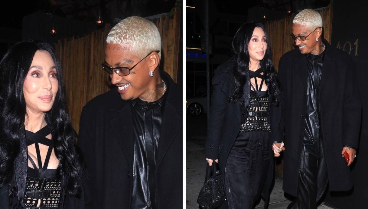 Cher, mano nella mano con Alexander Edwards
