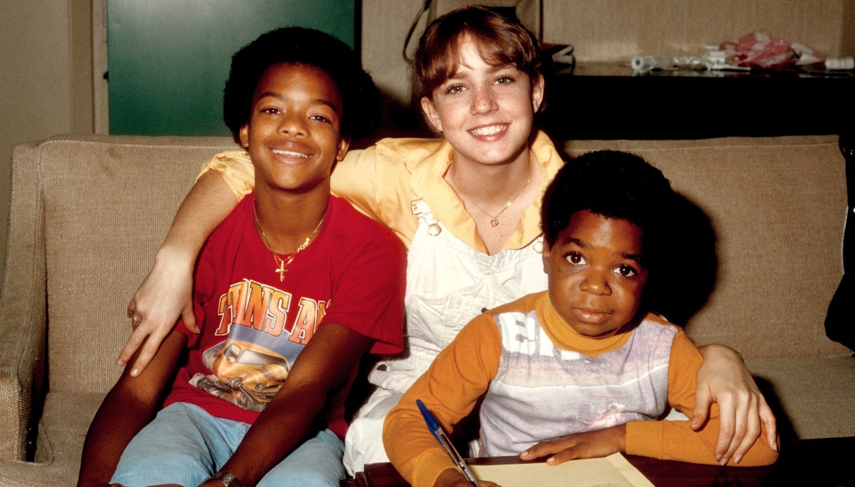 Gary Coleman, Todd Bridges e Dana P lato sul set de “Il mio amico Arnold”