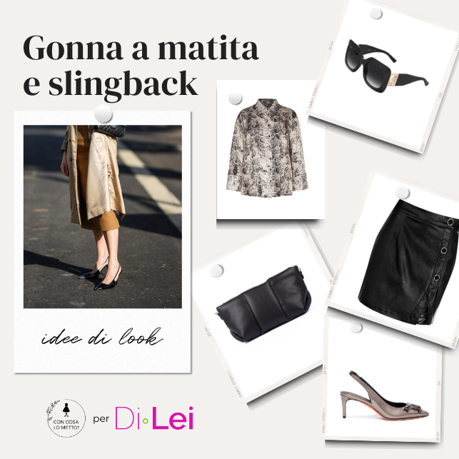 Gonna a matita e slingback: idee di stile per la primavera