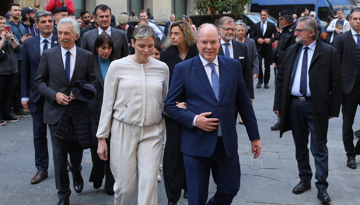 Charlene di Monaco Alberto di Monaco Firenze