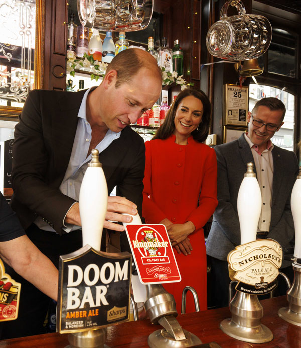 William Kate Middleton birra
