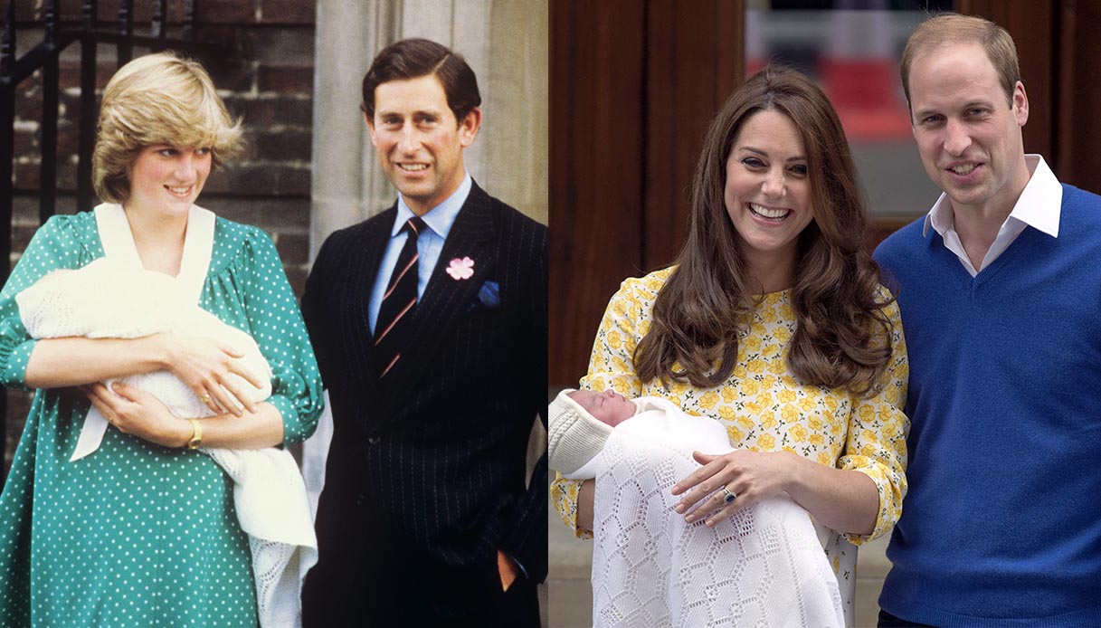Lady Diana, Re Carlo, Kate Middleton, Principe William, Principe George