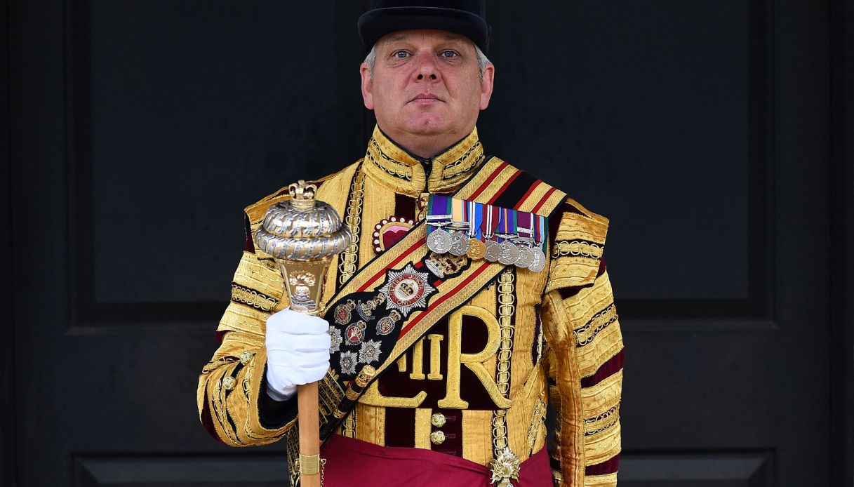 La divisa di un tamburo maggiore (drum major)