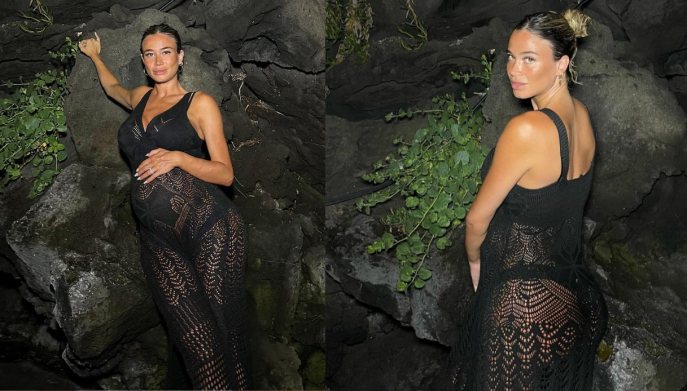 Diletta Leotta, abito crochet
