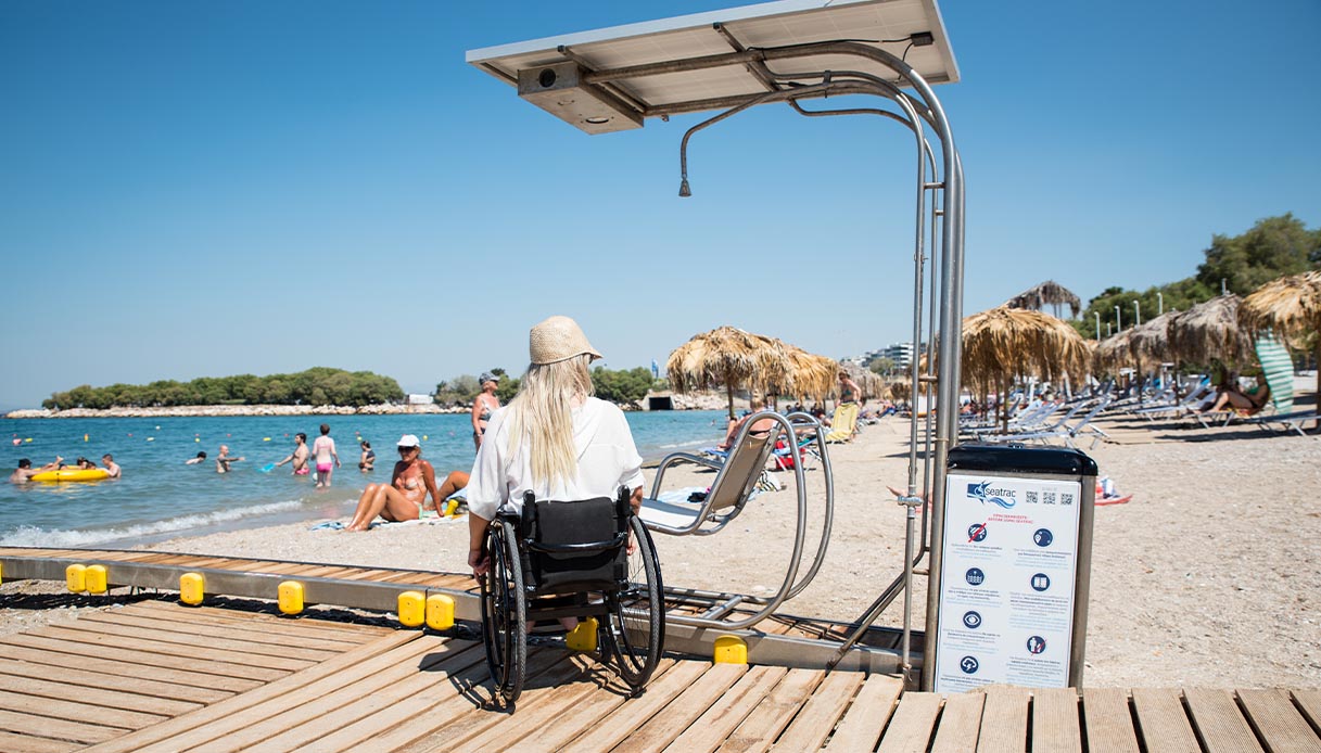 Il SEATRAC sulla spiaggia