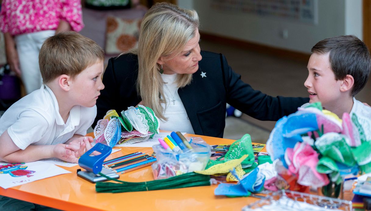 Sophie, Duchessa di Edimburgo durante la sua visita al Christopher's, un hospice per bambini