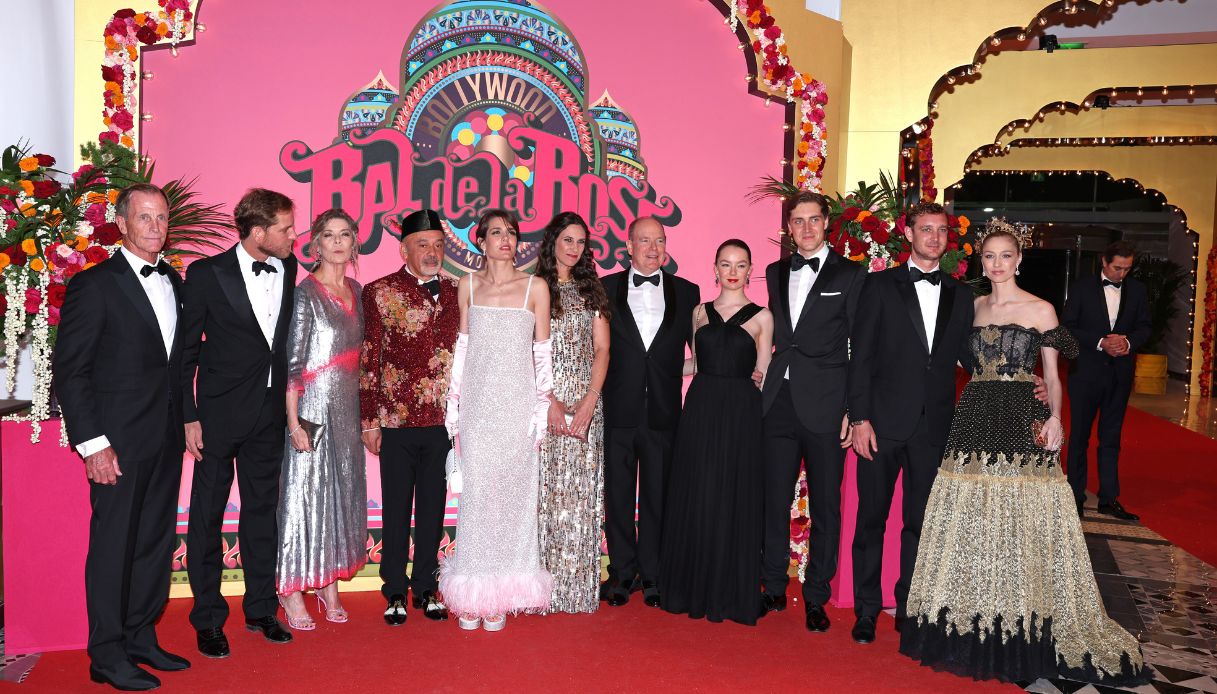 La famiglia Grimaldi al Ballo della Rosa 2023