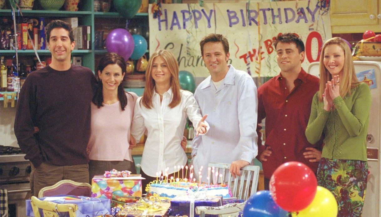 "Friends", scena dal set