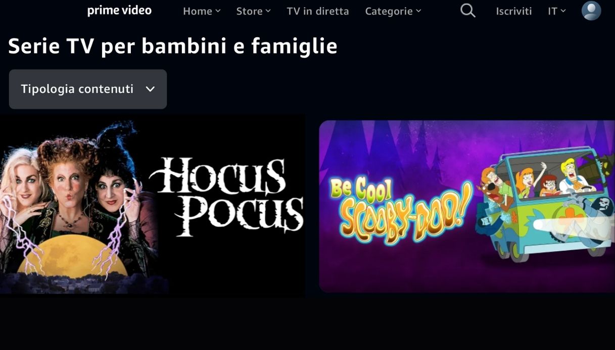 haloween bambini amazon prime video