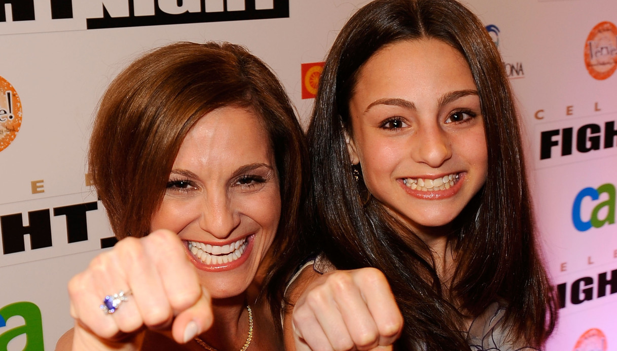 Mary Lou Retton con la figlia